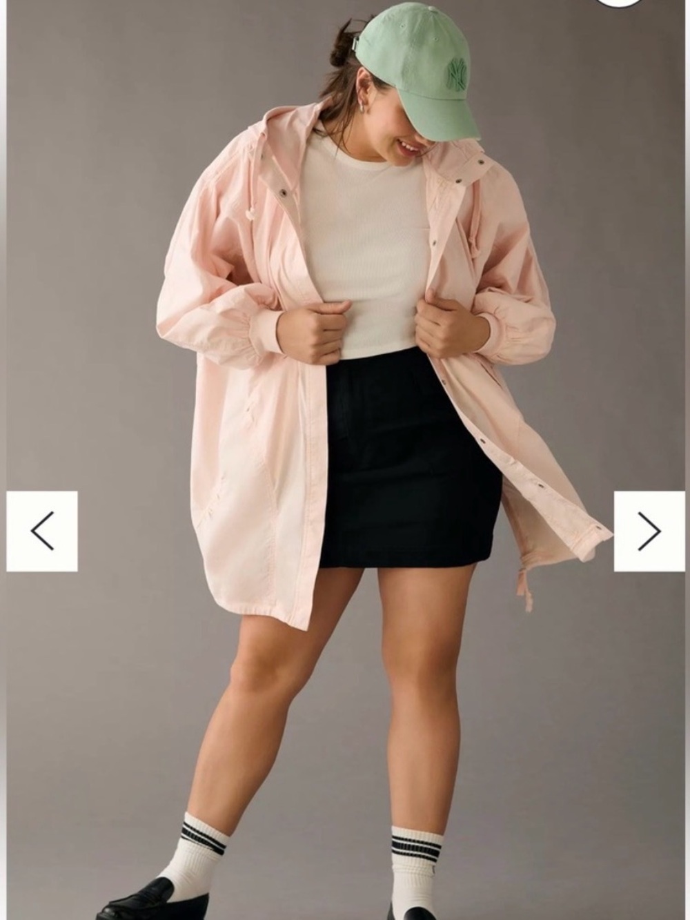 Daily Practice Anthropologie Oversized Pink Hooded Jacket M